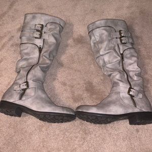 grey boots